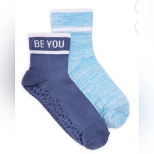 MUK LUKS Women's Studio Inspire Cotton Mini Crew Socks, 2-Pack, Shoe Size 6-10